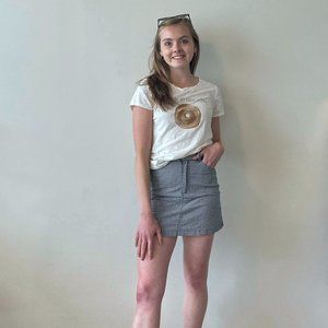 Brandy Melville | Black and White Checkered Mini Skirt | Size 0